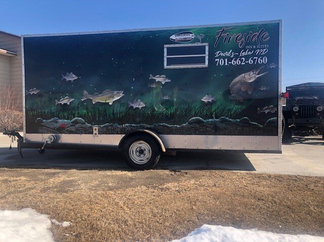 devils lake Ice Fishing House
