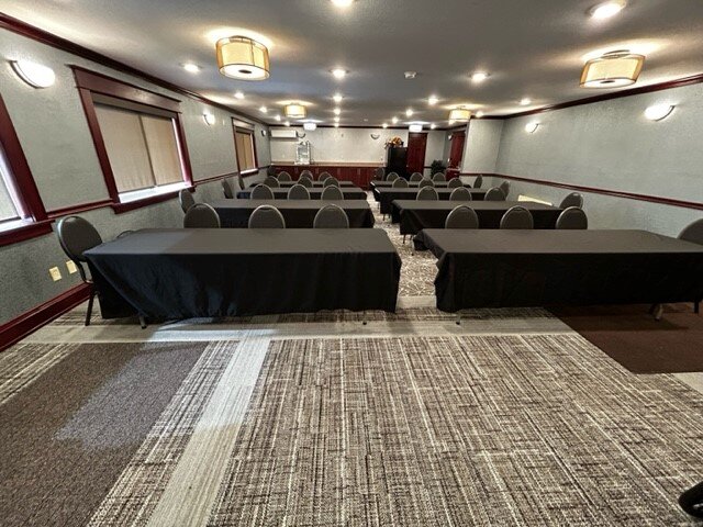 interior of meeting room in devils lake